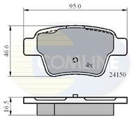 Колодки дисковые (КОЛОДКИ ЗАД CIT C4/PGT 207/307 1.4-2.0 16V/HDI 00-)