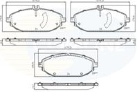 КОЛОДКИ ТОРМ ПЕР Mercedes-Benz C-Class 14-, E-Class 16-