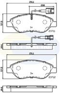 Колодки alfa mito 08 -/fiat bravo 07 -/stilo 02 -/stilo multiwagon 06