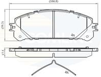 КОЛОДКИ ТОРМ Lexus ES 12-, NX 14-, RX 08-, Toyota RAV 4 12-, Sienna 10