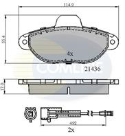 Колодки дисковые (КОЛОДКИ ПЕР FIAT PUNTO 1.1I-1.7D 93-99)