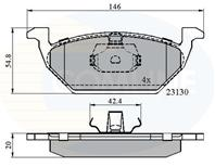 КОЛОДКИ AUDI A3 96 - 03/SEAT LEON 00 - 06/SKODA OCTAVIA 98 - 04/VW GOLF 03 - 04