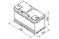 0 092 S40 100_аккумуляторная батарея! 19.5/17.9 евро 80Ah 740A 315/175/175