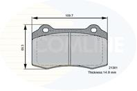 КОЛОДКИ CIT DS3 11-