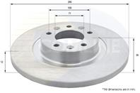 ДИСК ТОРМ Citroen C4 13->, Peugeot 308 14-> (С ПОКРЫТИЕМ)