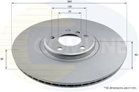 ДИСК ТОРМ ЛЕВ BMW X5 10-, X6 07- (С ПОКРЫТИЕМ)