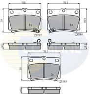 Колодки тормозные дисковые, комплект