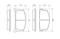 1 987 473 045 датчик износа колодок передних! L640 BMW E81/E82/E87/E88/E90-E93 all 04&gt