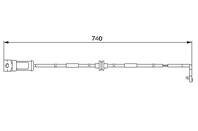 Датчик износа тормозных колодок передн. OPEL OMEGA