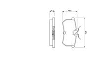 КОЛОДКИ ТОРМОЗНЫЕ ДИСКОВЫЕ ЗАД FORD FIESTA V 05-, FOCUS 98-04, FOCUS СЕДАН 99-04