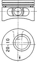 90 245 610_поршень! d86x1.5x1.5x3 +0.5 Opel Omega/Kadett 2.0 86&gt