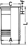 Гильза Volvo D11C d123.0 STD (74 20 820 662/20820662) KS