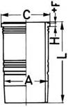 Гильза MB OM421-423 d128.0 STD KS Original