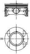 40 027 710_поршень! d80.5x1.2x1.2x2 +0.5 Opel Astra/Vectra/Zafira 1.8 16V Z18XE