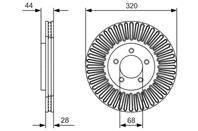 0 986 479 D19_диск тормозной передний! Nissan X-T