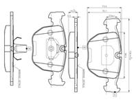 Колодки тормозные дисковые передние 0986494292 от фирмы BOSCH