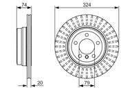 Диск тормозной bmw: 7 (e65  e66) 730 i li 01-