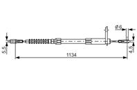 1 987 477 749 трос ручника! MB W140 2.8/3.2/4.2/3.0TD/3.4TD 91-98