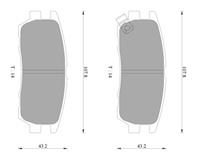 Колодки тормозные дисковые передние 0986494427 от фирмы BOSCH