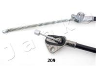 Трос стояночн тормоза прав Toyota Yaris 99> (drum) L 1502 mm