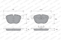 Колодки тоpмозные дисковые кт