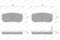 Колодки тормозные kia carens, clarus, sephia, shuma, spectra задние ди
