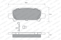 Комплект тормозных колодок, дисковый тормоз