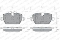 Колодки зад bmw 1 e81 e87) 3 e90 e92) fiat ducato mini countryman r60) pacema