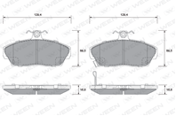 Колодки тормозные дисковые передине Honda Civic /10/