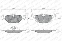 Колодки зад bmw 1 (e81,e82,e87,e88)3 (e90,e91,e92,e93)x1 (e84)