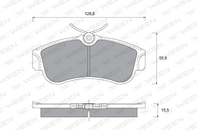 Колодки тормозные дисковые передние Nissan Almera /10/