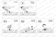 Щетка стеклоочистителя каркасная 19/480mm, спойлер