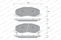 Колодки пер opl insignia/saab 9-5 (ys3g)