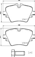 Колодки тормозные BMW X1 F48/ 2 F45/46 передние