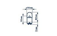 Лампа 12v r5w ba15d narva