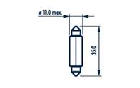 Лампа C5W 12V SV8 5 (к-кт 2 шт в блистере)
