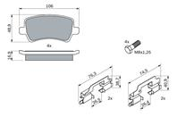 Колодки тормозные дисковые задние 0986494213 от фирмы BOSCH