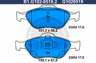 Колодки тормозные дисковые