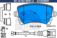 Колодки торм.зад. Колодки торм.зад.