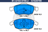 Колодки тормозные дисковые