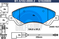 Колодки тормозные дисковые