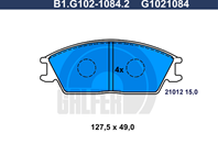 Колодки пер.HYUNDAI ACCENT, GETZ 94 >