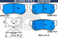 Колодки торм.зад.