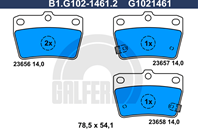Колодки торм.зад.