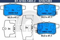 Колодки торм.зад.