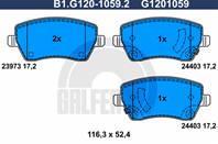 Колодки тормозные дисковые