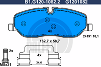 Колодки торм.пер.