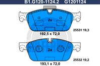 Колодки торм.пер.