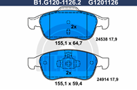 Колодки тормозные дисковые