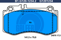 Колодки торм.пер.